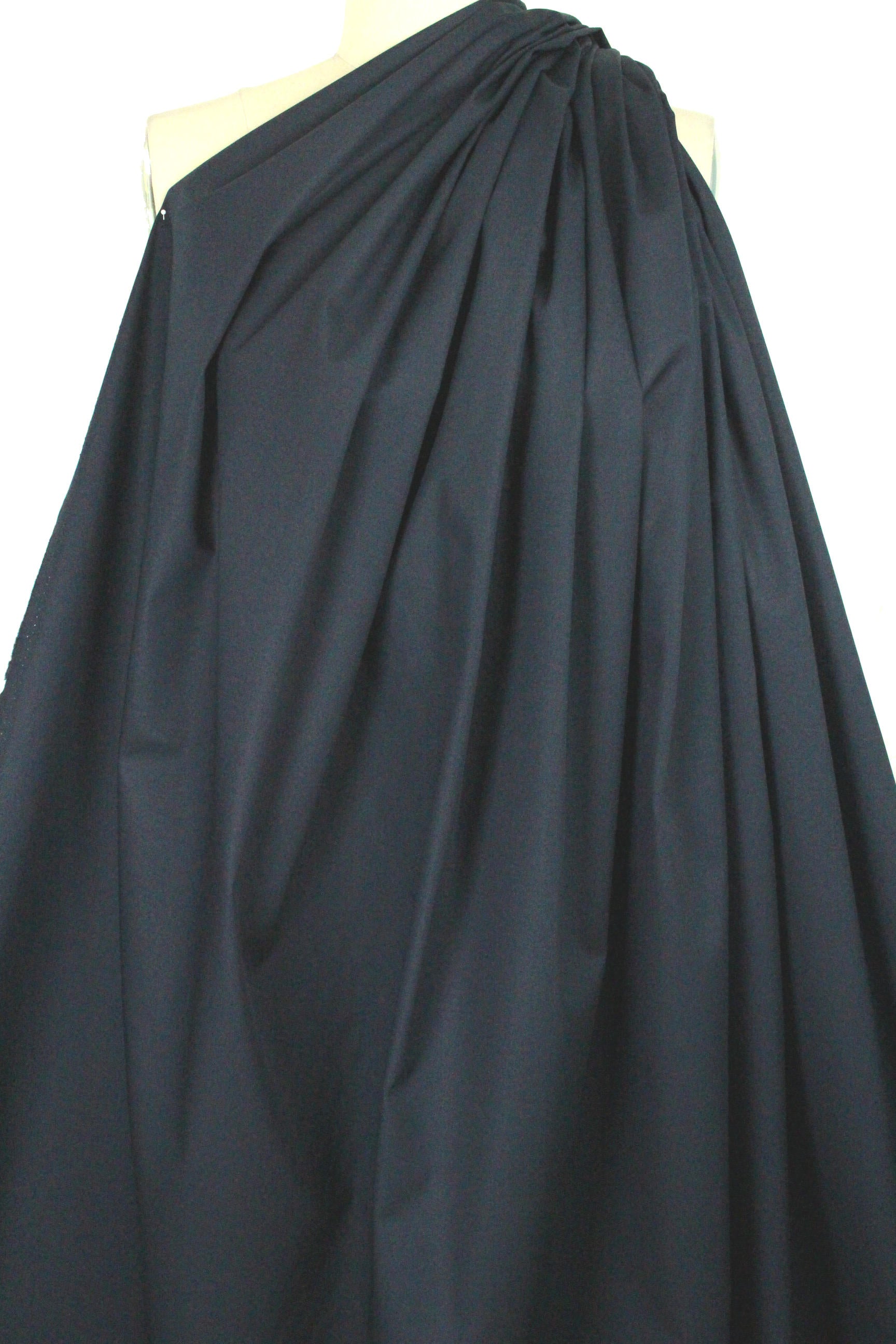 'docksider' cotton/spandex stretch twill - navy .75 yds