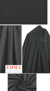 'docksider' cotton/spandex stretch twill - black 1.875 yds