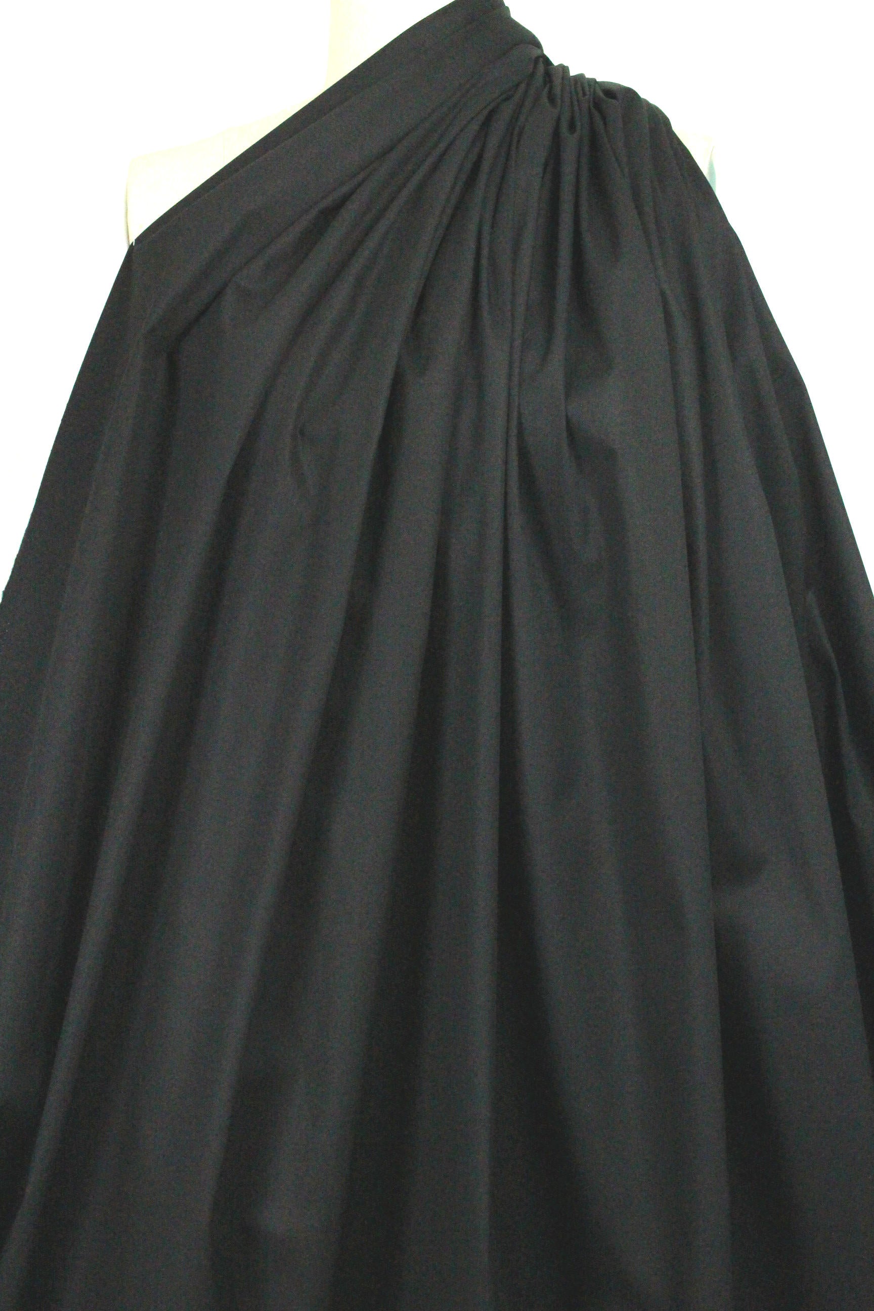 'docksider' cotton/spandex stretch twill - black 1.125 yds