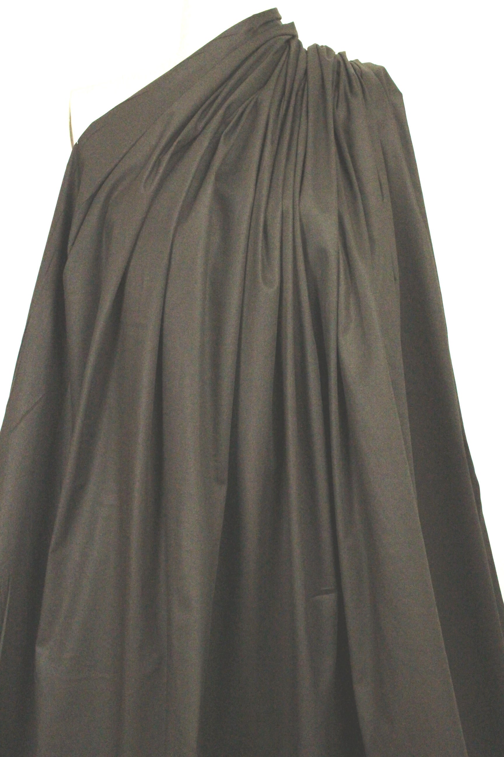 'docksider' cotton/spandex stretch twill - dk. chocolate 1.375 yds