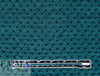 Italian textured dot 2-ply knit - teal/black .75 yds
