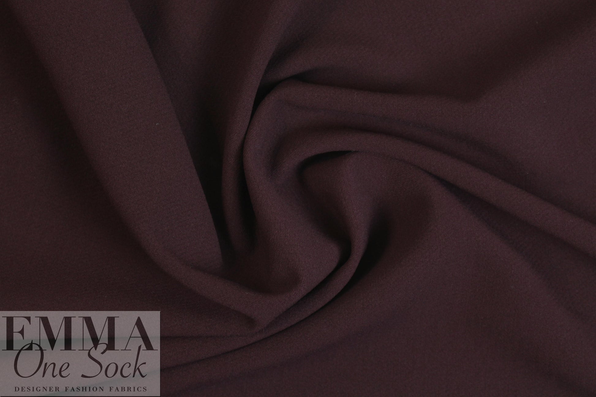 Italian stretch cotton blend doubleweave - burgundy