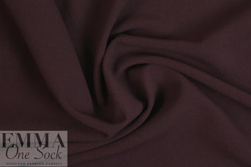 Italian stretch cotton blend doubleweave - burgundy .625 yds