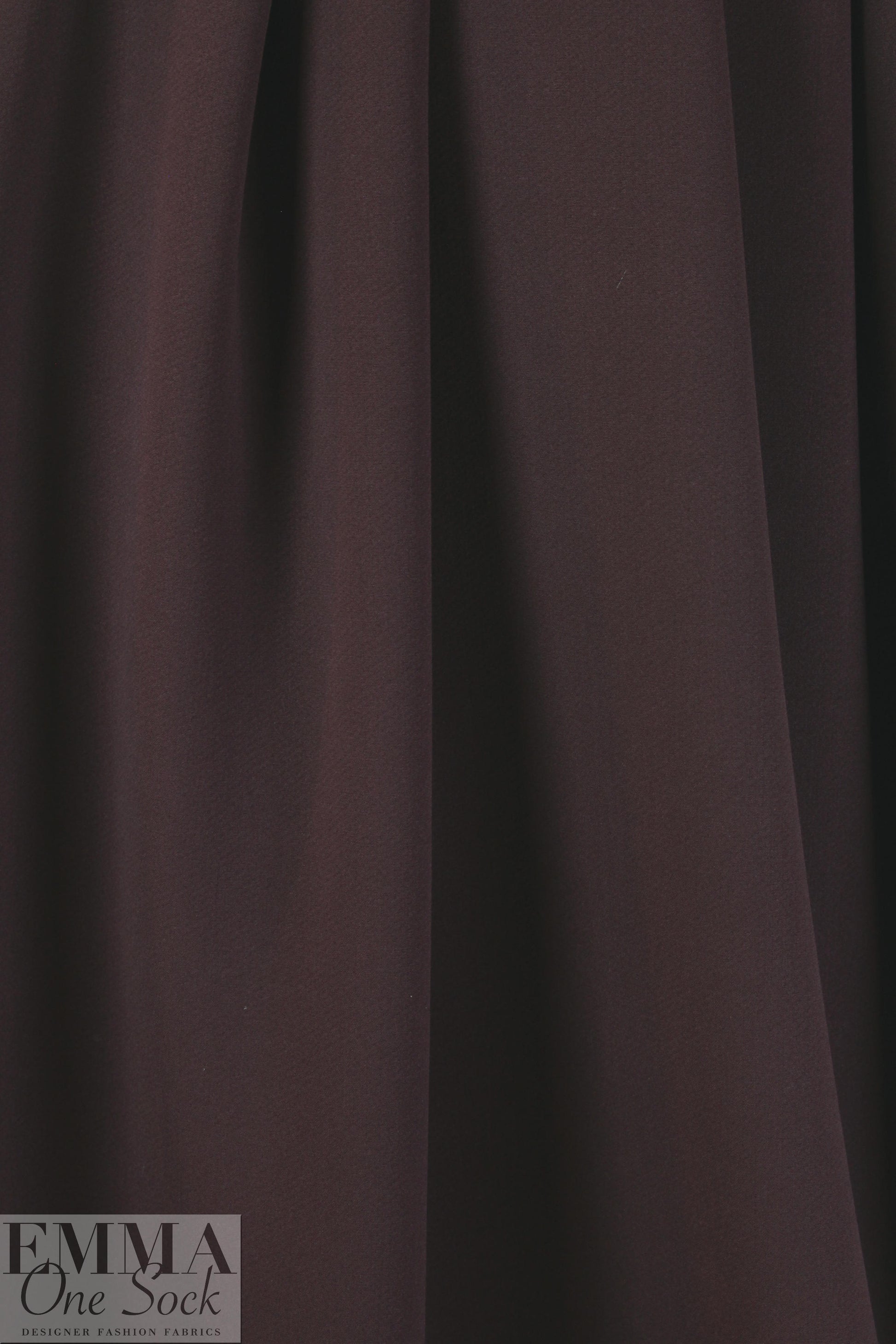 Italian stretch cotton blend doubleweave - burgundy .625 yds