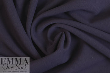 Italian stretch cotton blend doubleweave - deep grape