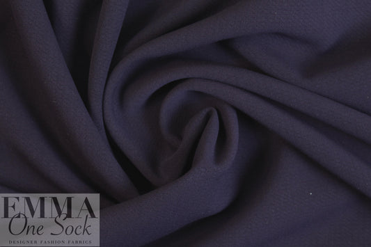 Italian stretch cotton blend doubleweave - deep grape