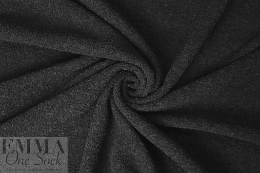 Derek L@m wool blend double boucle' - black