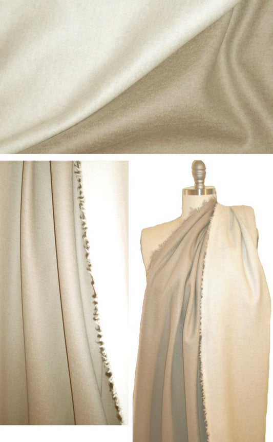 The R0w all-wool doublecloth knit - cream/taupe