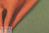Italian wool blend doublecloth coating - chili/loden