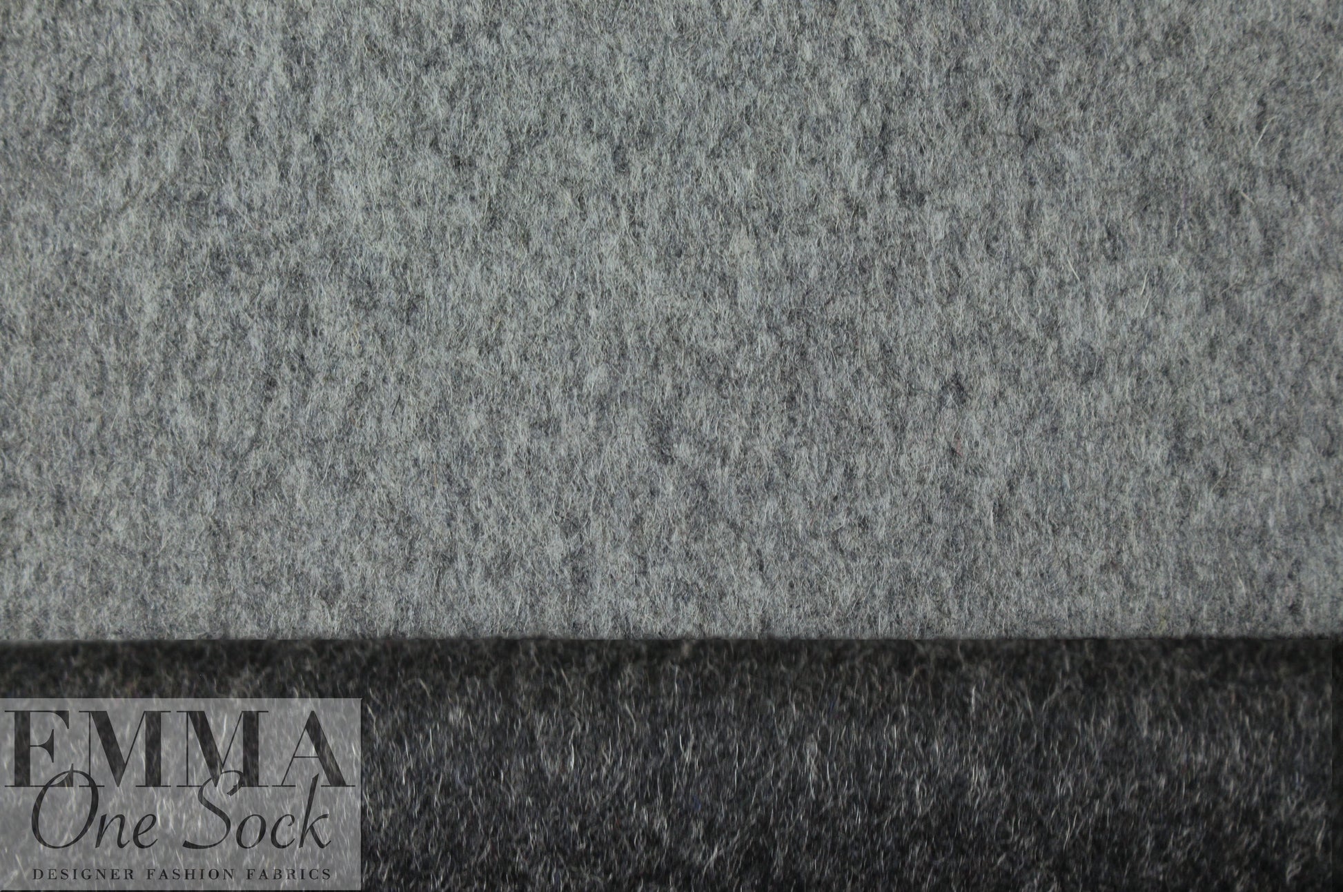 wool blend doublecloth coating - charcoal/light gray 2.75 yd