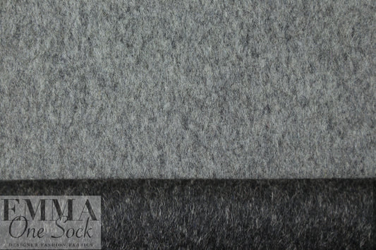 wool blend doublecloth coating - charcoal/light gray 2.75 yd