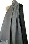 wool blend doublecloth coating - charcoal/light gray