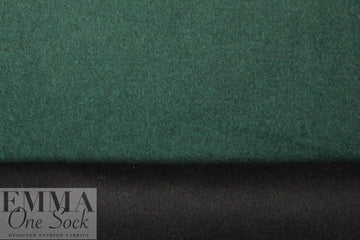 wool blend doublecloth coating - pine/black 1.5 yds