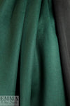 wool blend doublecloth coating - pine/black .875 yds