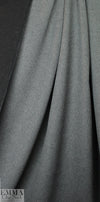 Italian brushed doublecloth coating - black/charcoal 2 yds