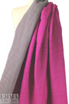 Italian wool blend doublecloth 'rustic' suiting - pink/gray