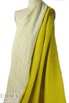 Italian wool blend doublecloth 'rustic' suiting - lemon/cream 1 yard
