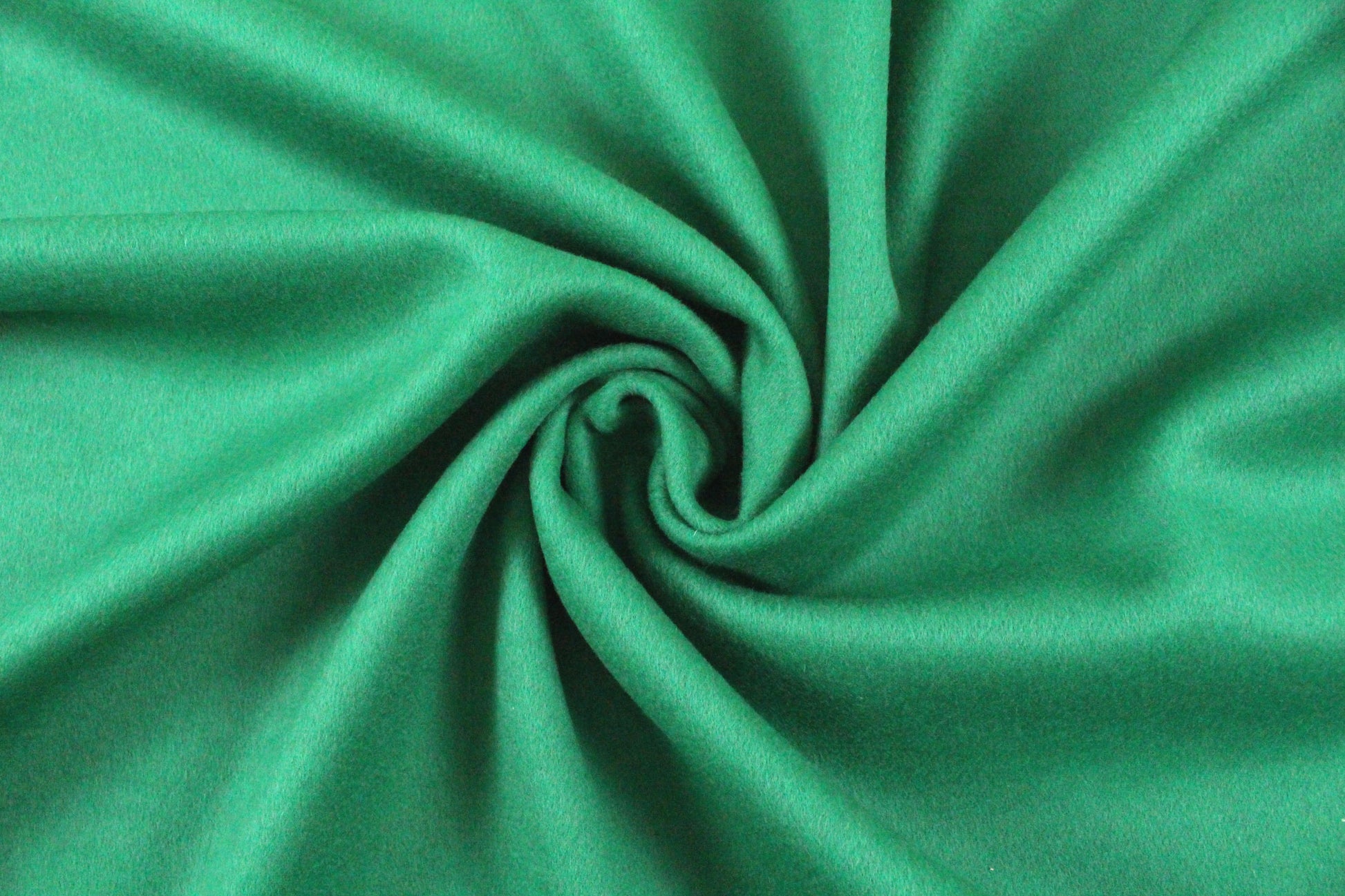 Italian wool/angora doublecloth coating - kelly