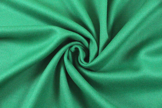 Italian wool/angora doublecloth coating - kelly 2 yd