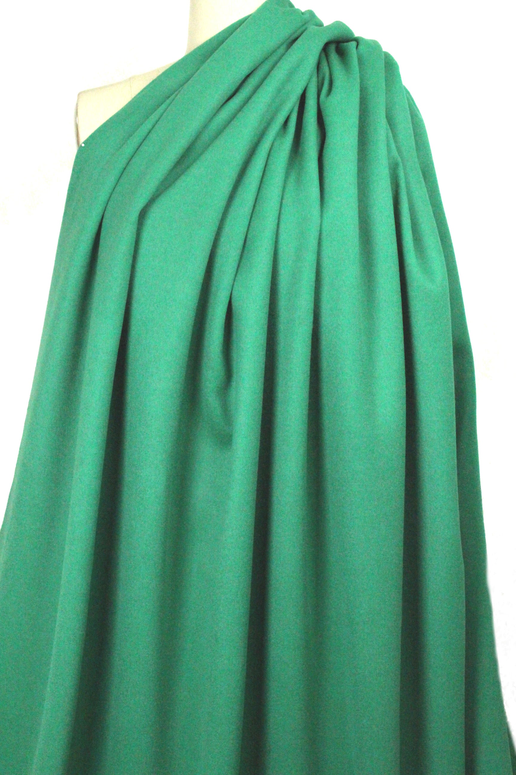 Italian wool/angora doublecloth coating - kelly 2.75 yd