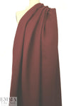 Italian wool doublecloth boho twill coating - henna 2.5 yd