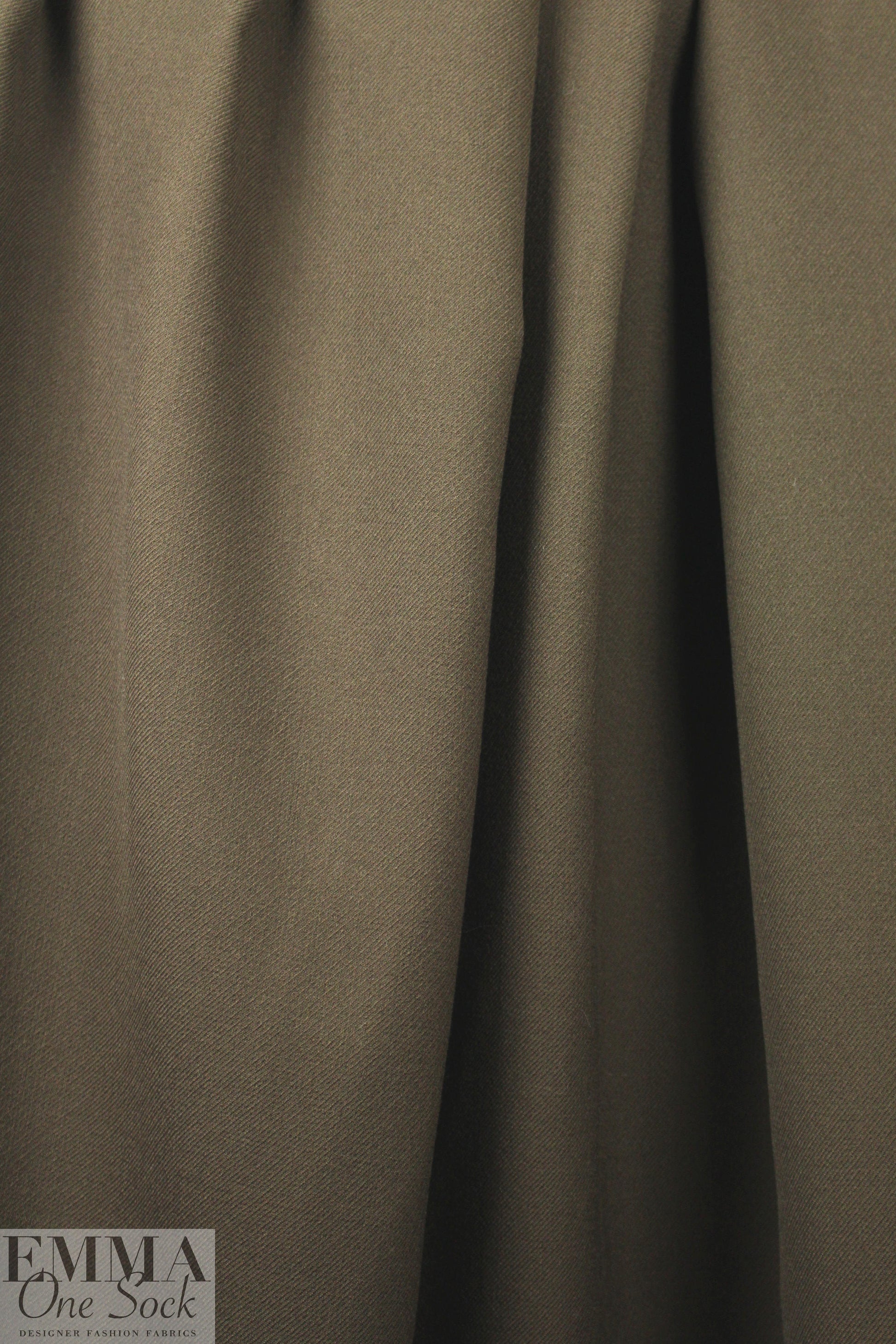 Italian wool doublecloth boho twill coating - cocoa 2.75 yd
