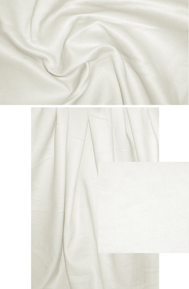 Italian linen/cotton doublecloth - creamy white .95 yds