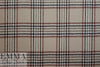 Italian earthtones wool plaid doublecloth coating