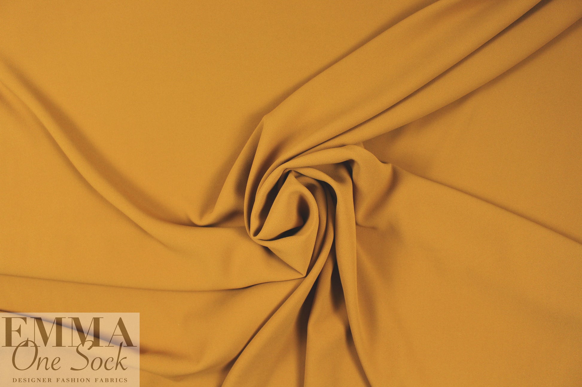 Italian all viscose double crepe woven - butterscotch