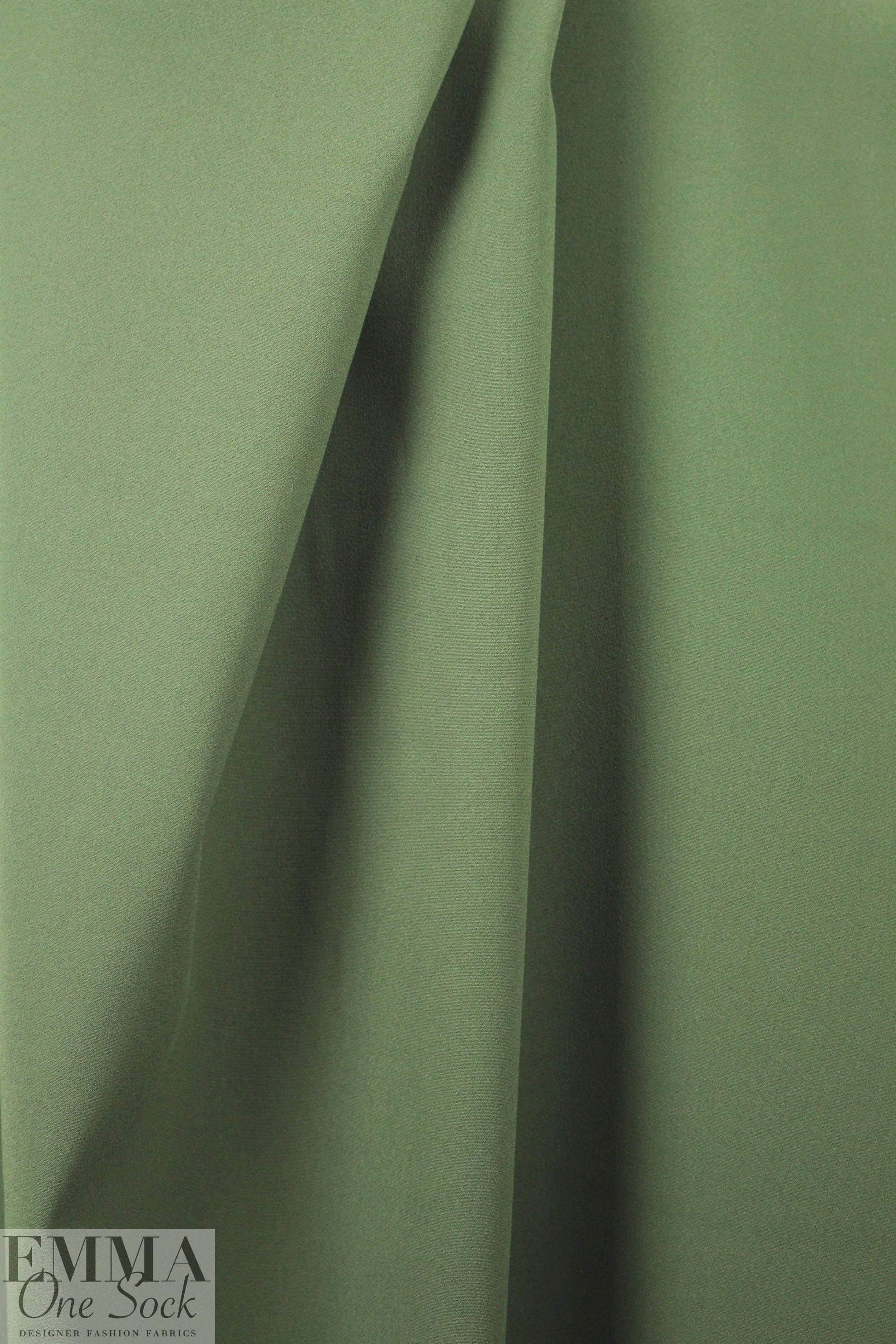 Italian all viscose double crepe woven - thyme 2.25 yd