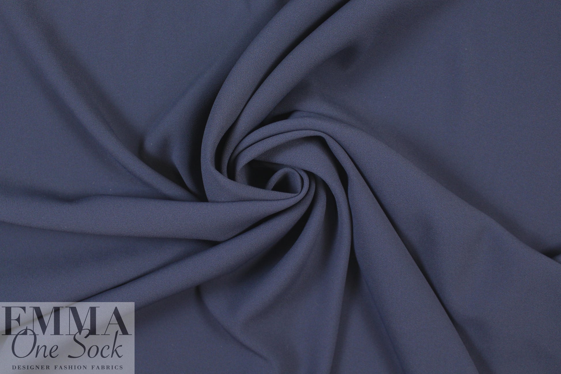 Italian all viscose double crepe woven - navy