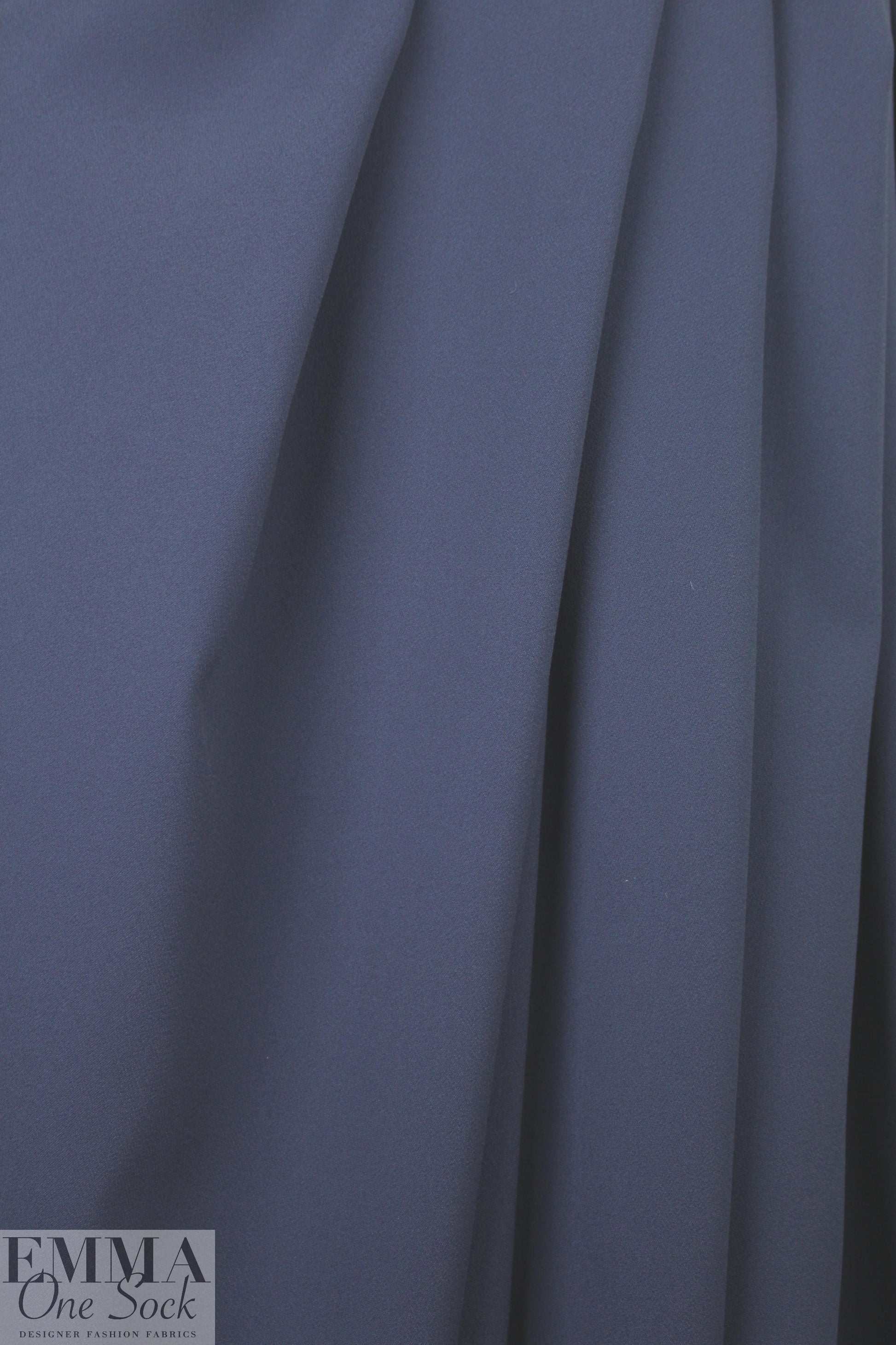 Italian all viscose double crepe woven - navy