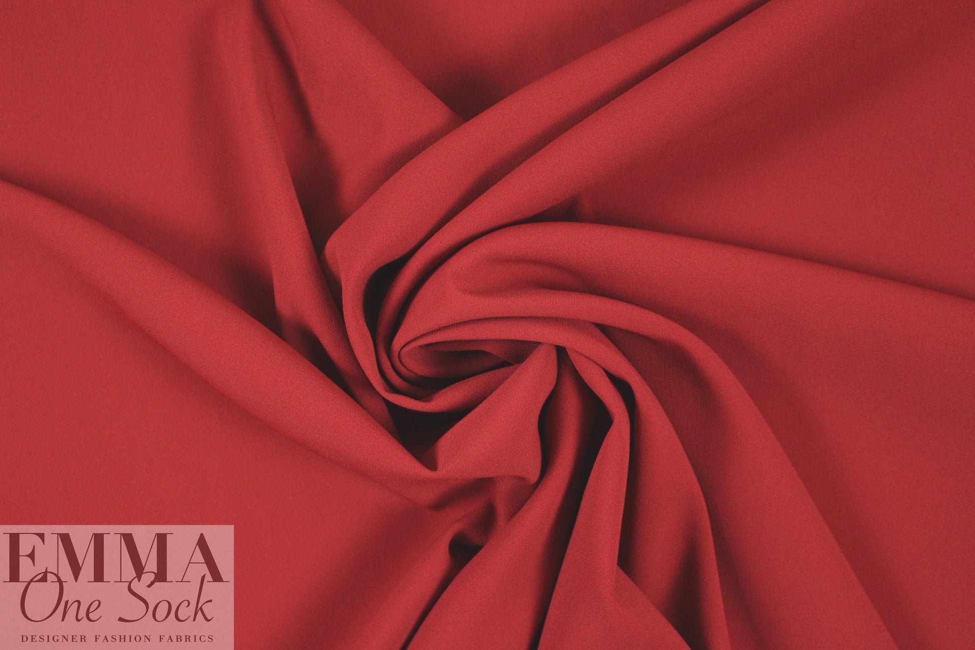 Italian all viscose double crepe woven - holly berry 2.25 yd