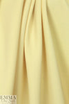 Italian stretch wool doublecloth crepe - butter