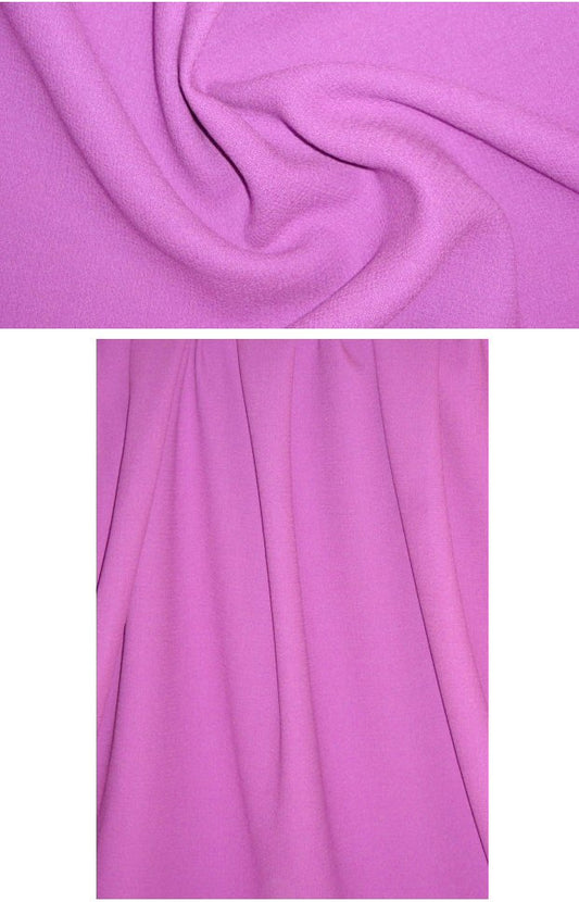 Italian wool double crepe suiting - petal pink