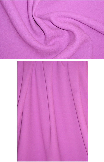 Italian wool double crepe suiting - petal pink 1.33 yds