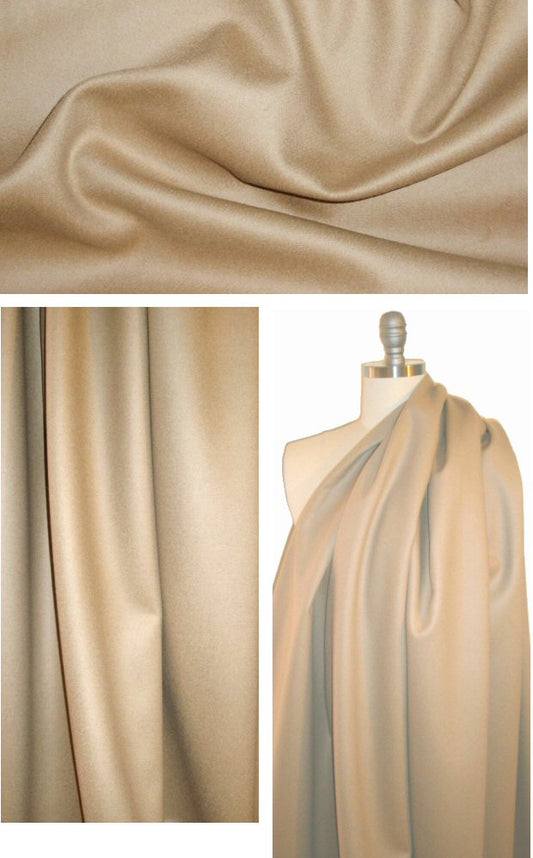 The R0w wool/cashmere doubleface coating - camel