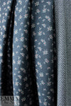 Bur6erry double-sided wool suiting 2- flowers and dashes .75 yds