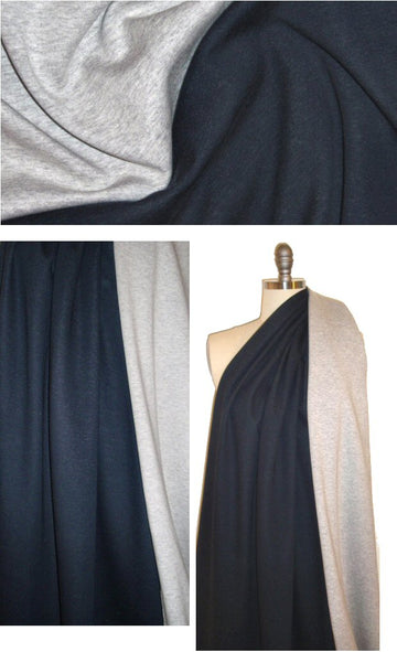 Pr@da Sport midnight/gray doubleface c/l knit