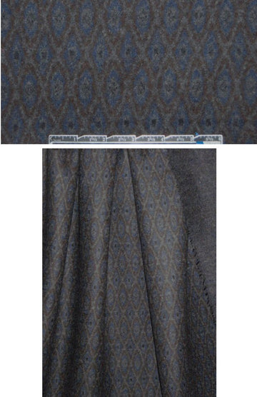 Car0lina H. Italian boiled wool diamond graphic