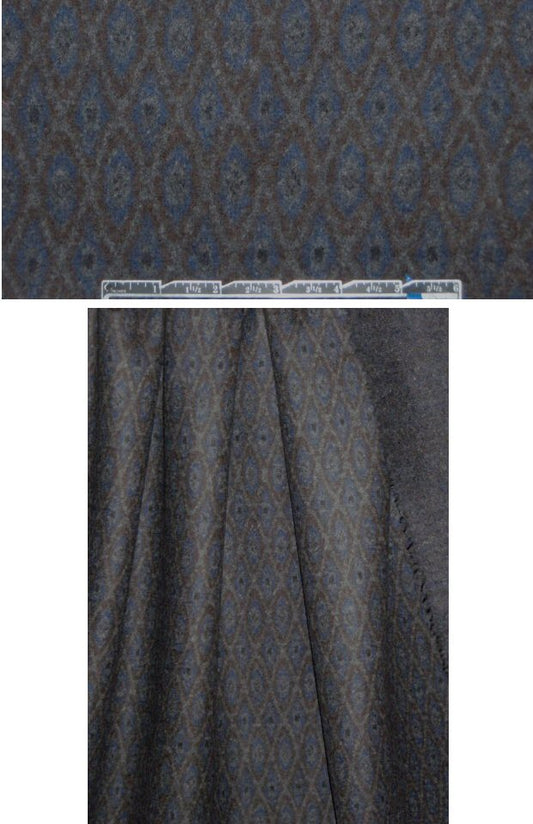 Car0lina H. Italian boiled wool diamond graphic