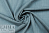 Italian double faced lightweight wool suiting - tealy gray 1.875 yd