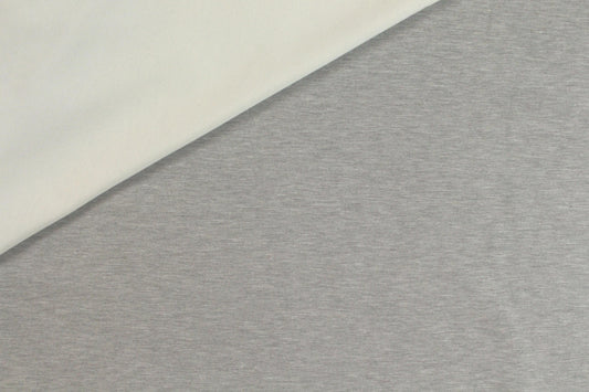 famous designer double-sided viscose knit - gray/natural