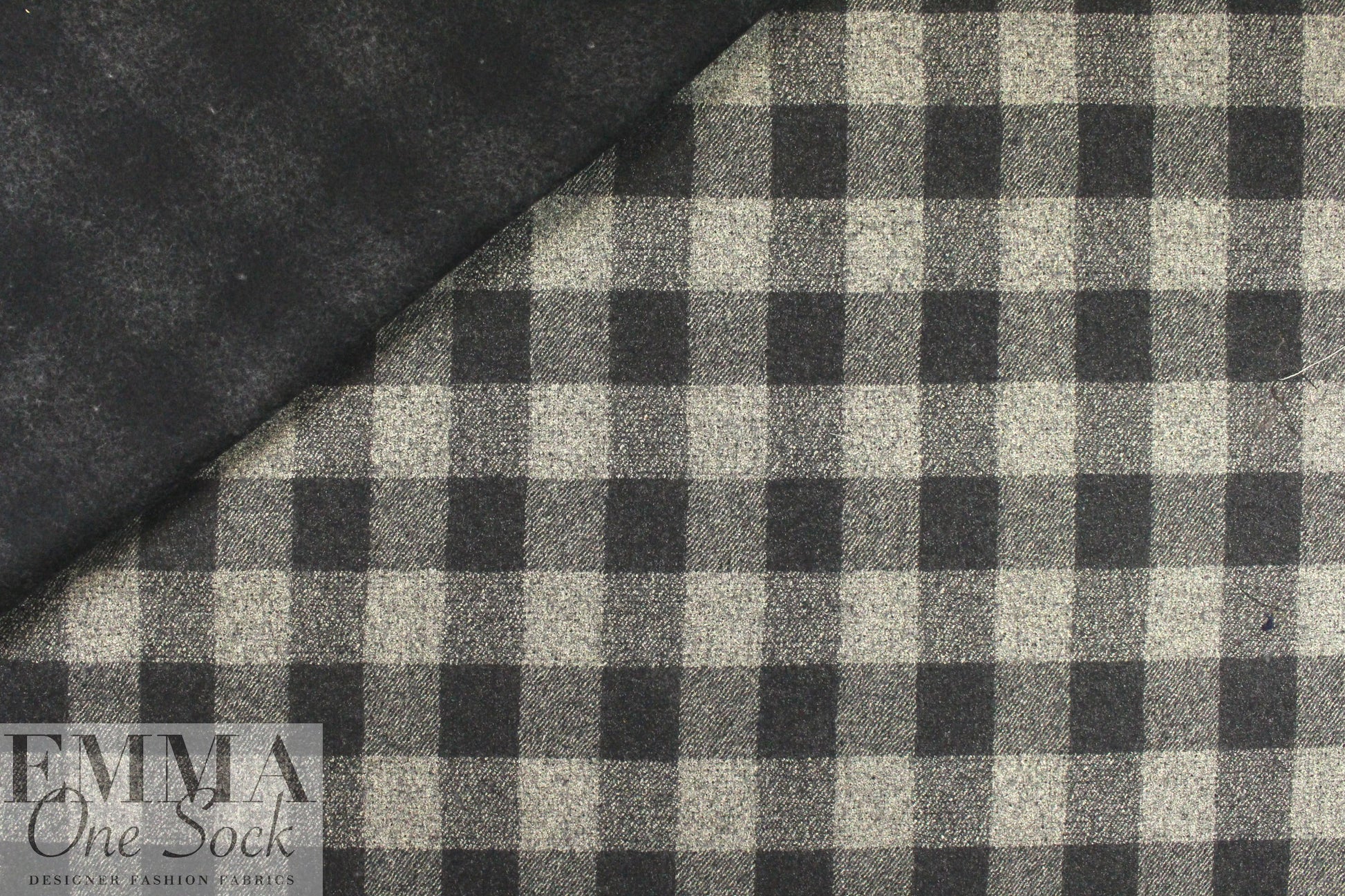 Italian wool blend doubleface plaid coating