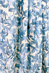 Italian 'wedgwood blues' floral cotton double gauze BCI certified 1.375 yds