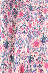 Italian ikat scroll cotton double gauze BCI certified .75 yds