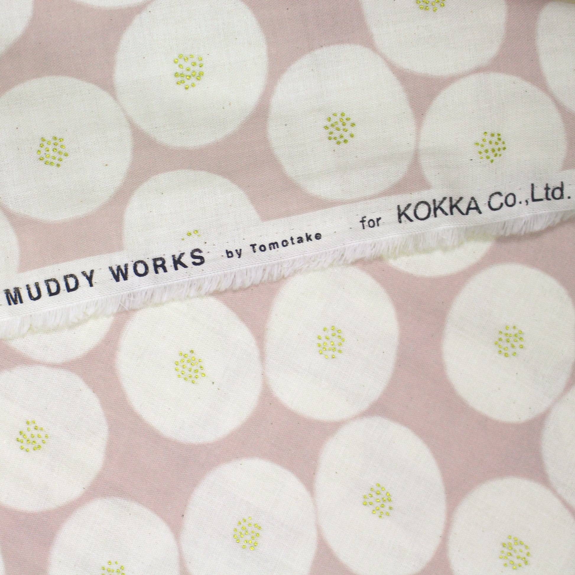 Japanese 'farm' by Muddy Works cotton double gauze - green