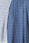 organic cotton double gauze - soft blue 1.75 yds