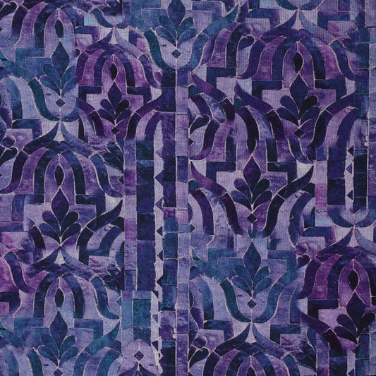 'stonework' drapey viscose blend doubleknit, Oeko-Tex cert.- violet