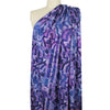 'stonework' drapey viscose blend doubleknit, Oeko-Tex cert.- violet